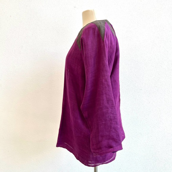 1970s Issey Miyake Purple Linen Jacket - Picture 6 of 7